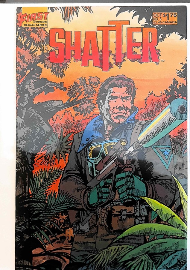 Shatter #5 (1986) First Comics NM cover