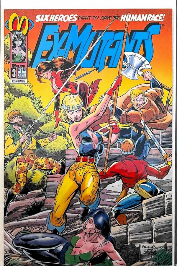 Ex-Mutants #3 (1993) Malibu Comics NM cover