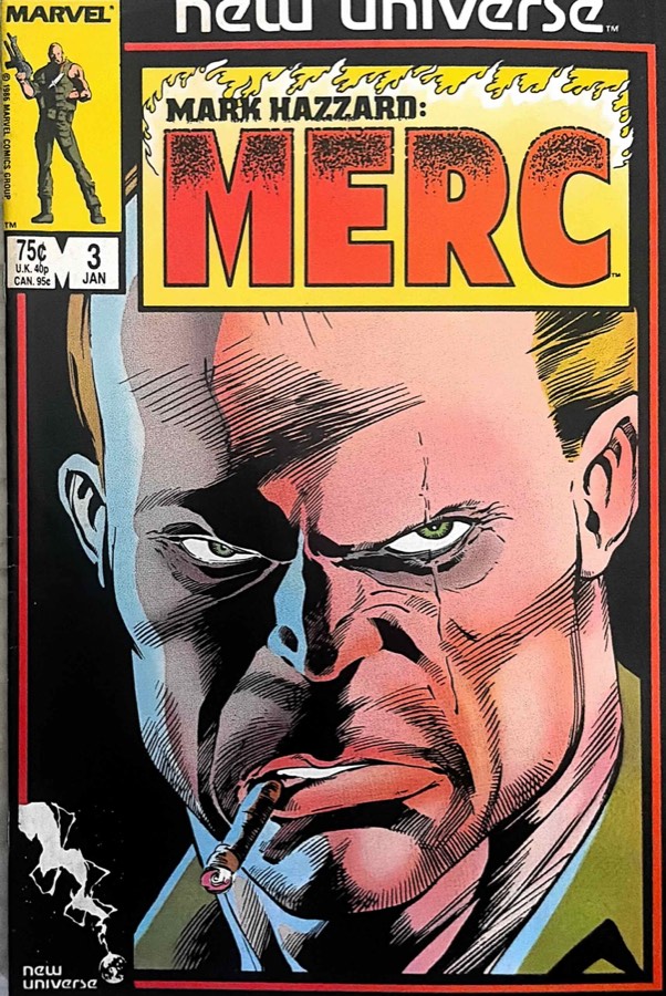 Mark Hazzard: Merc #3 (1987) Marvel/New Universe VF/NM cover