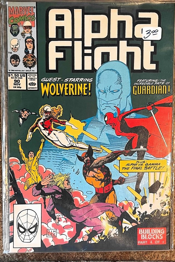 Alpha Flight #90 (1990) Marvel Comics unassessed cover
