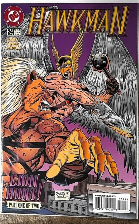 Hawkman #24 (1993) DC Comics unassessed cover