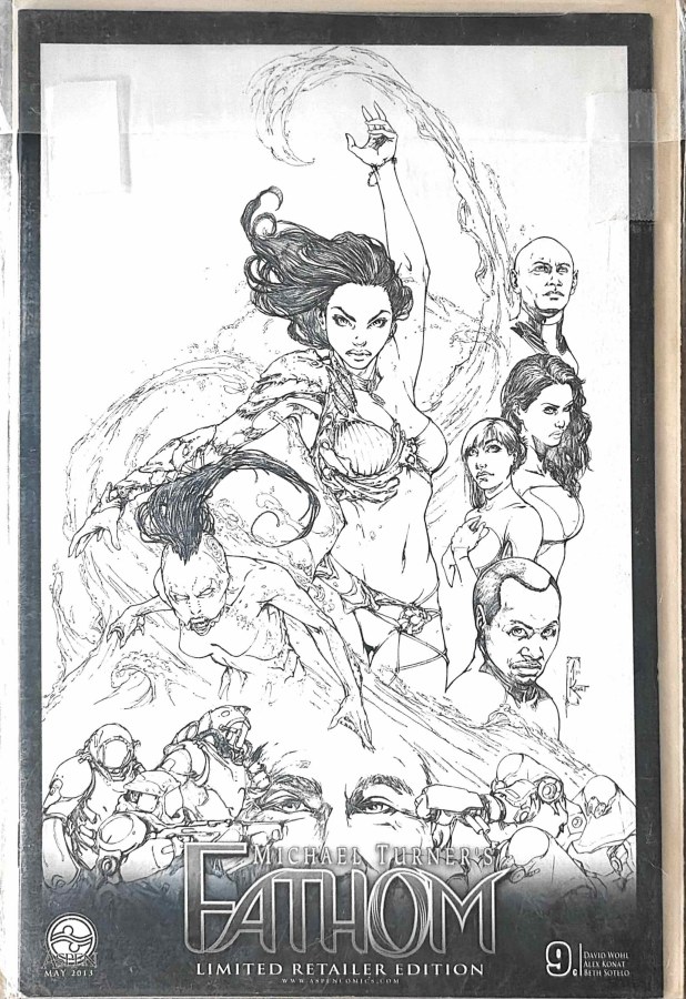 Michael Turner's Fathom #9 cover