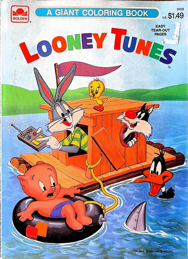 Looney Tunes A Giant Coloring Book #3103 Golden unassessed cover