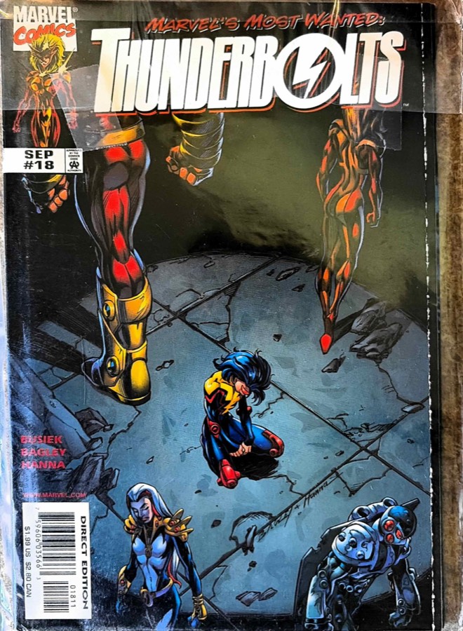 Thunderbolts #18 (1998) Marvel Comics First Printing unassessed cover