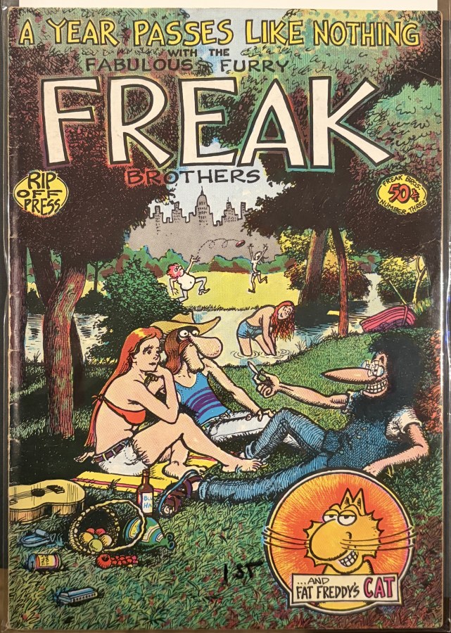 The Fabulous Furry Freak Brothers #3 (1972) Rip Off Press VF cover