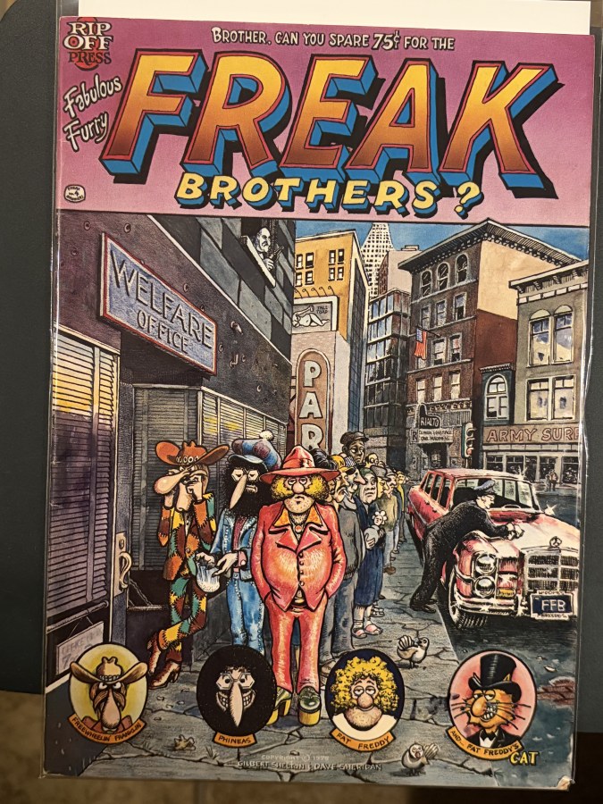 The Fabulous Furry Freak Brothers #4 (1975) Rip Off Press cover