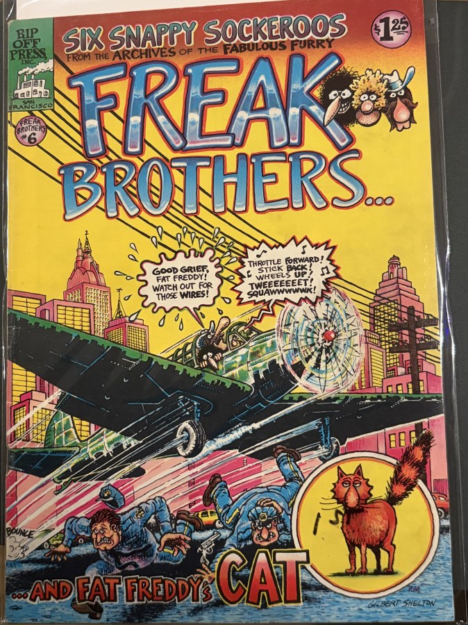 The Fabulous Furry Freak Brothers #6 (1980) Rip Off Press VF cover