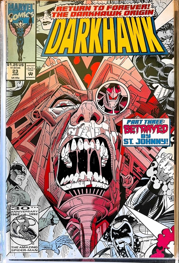 Darkhawk #23 (1993) Marvel Comics First Print unassessed cover