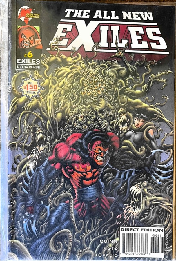 The All New Exiles #6 (1996) Malibu Comics unassessed cover