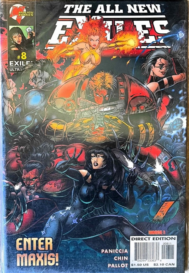 The All New Exiles #8 (1996) Malibu Comics unassessed cover