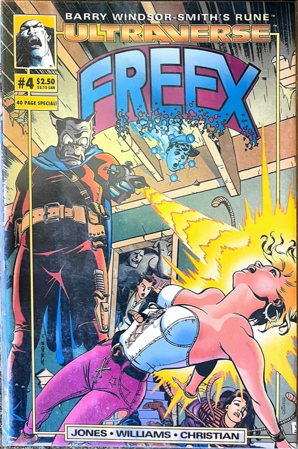 Barry Windsor-Smith's Rune Ultraverse FreeX #4 (1993) Malibu Comics unassessed cover