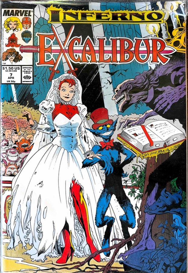 Excalibur #7 (1989) Marvel Comics unassessed cover