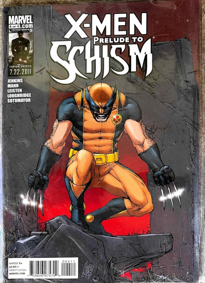 X-Men: Prelude to Schism #4 (2011) Marvel Comics First Printing unassessed cover