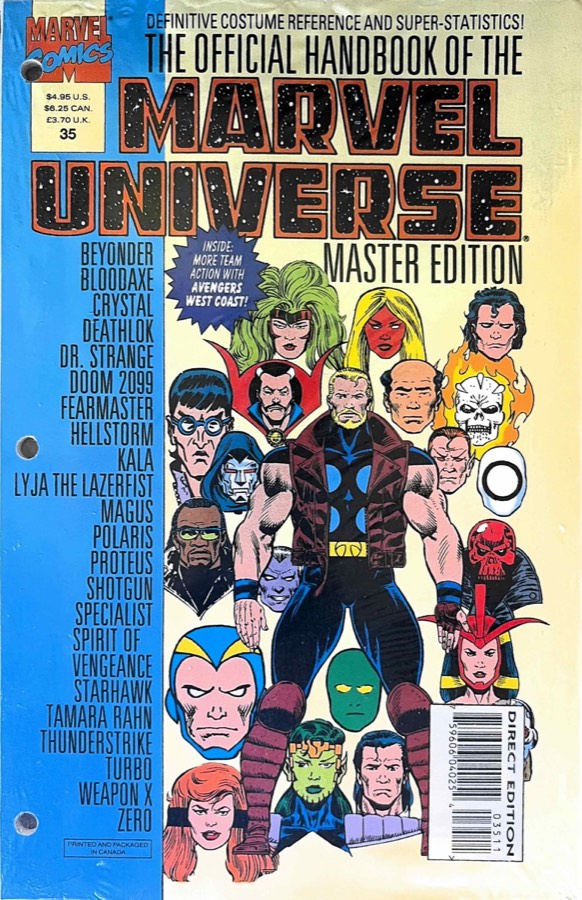 The Official Handbook of the Marvel Universe Master Edition #35 (1993) Marvel Co cover