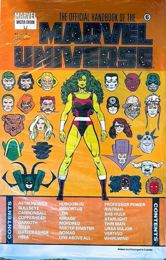 The Official Handbook of the Marvel Universe: Master Edition #6 (1991) Marvel un cover