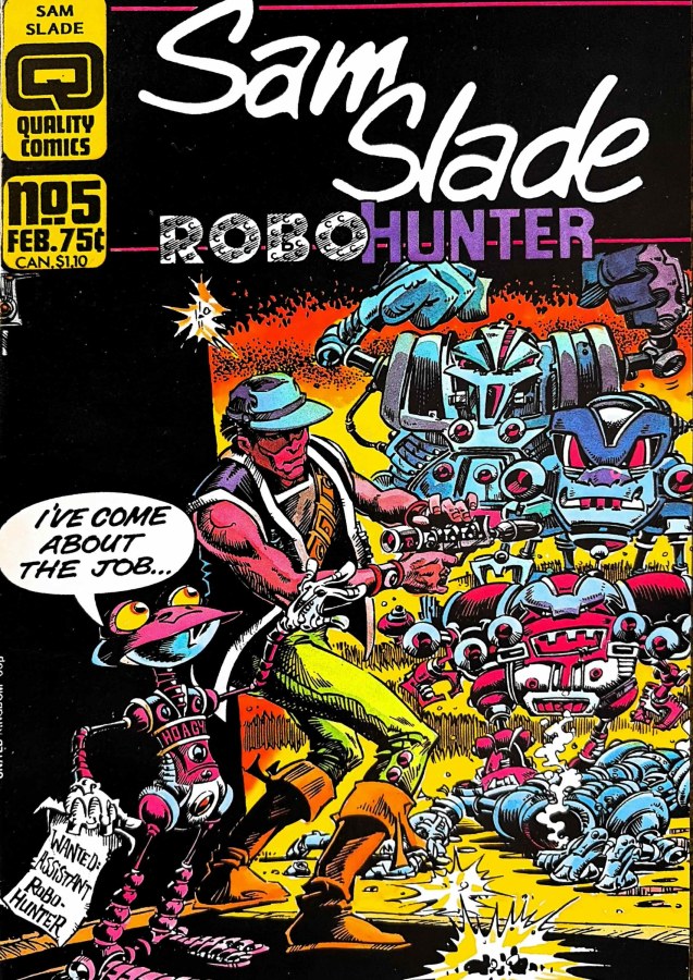 Sam Slade Robo-Hunter #5 (1987) Quality Comics 1st Printing VF/NM cover