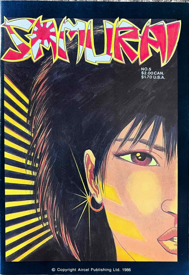 Samurai #5 (1986) Aircel Publishing Ltd. 1st Printing VF/NM cover