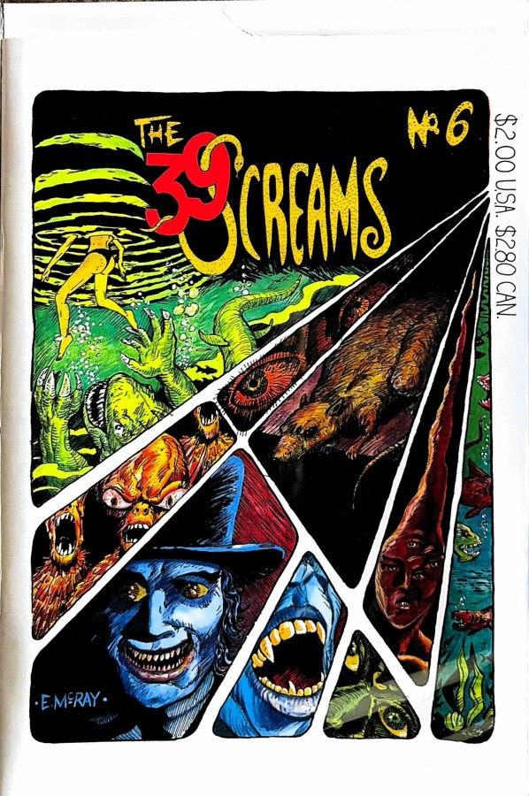 The 39 Screams #6 (1987) Thunder Baas First Printing VF/NM cover
