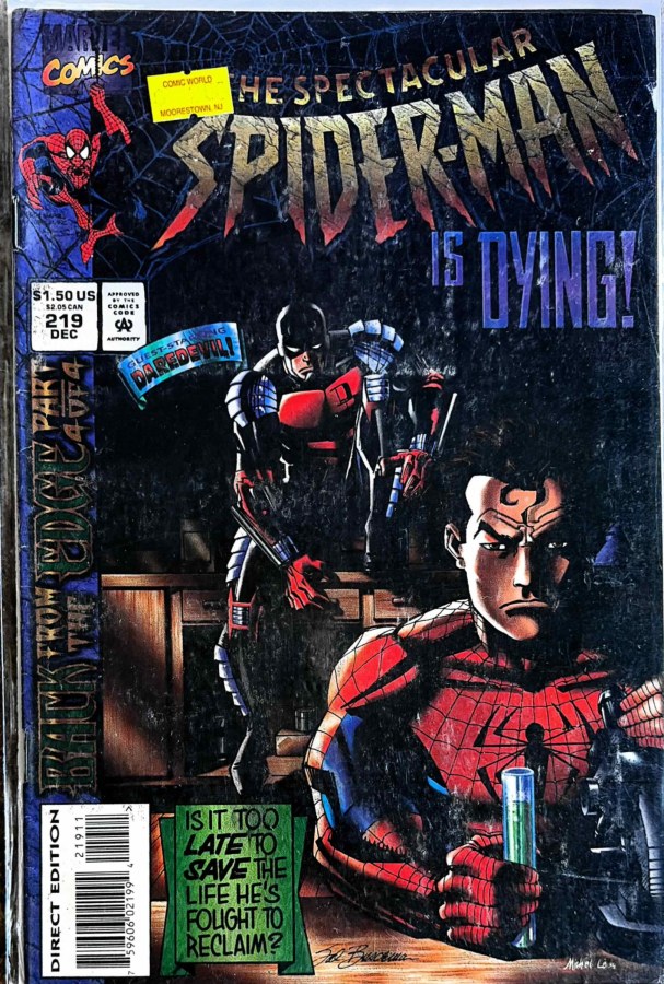 The Spectacular Spider-Man #219 (1994) Marvel Comics VG cover