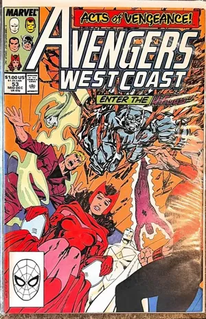 Avengers West Coast #53 (1985) Marvel cover